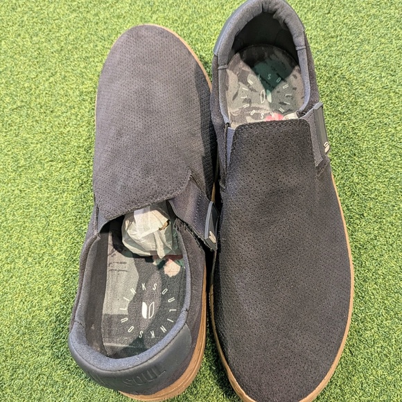TRUE X LINKSOUL SLIP-ON MENS GOLF SNEAKER/ PERFORATED CHARCOAL main image 5